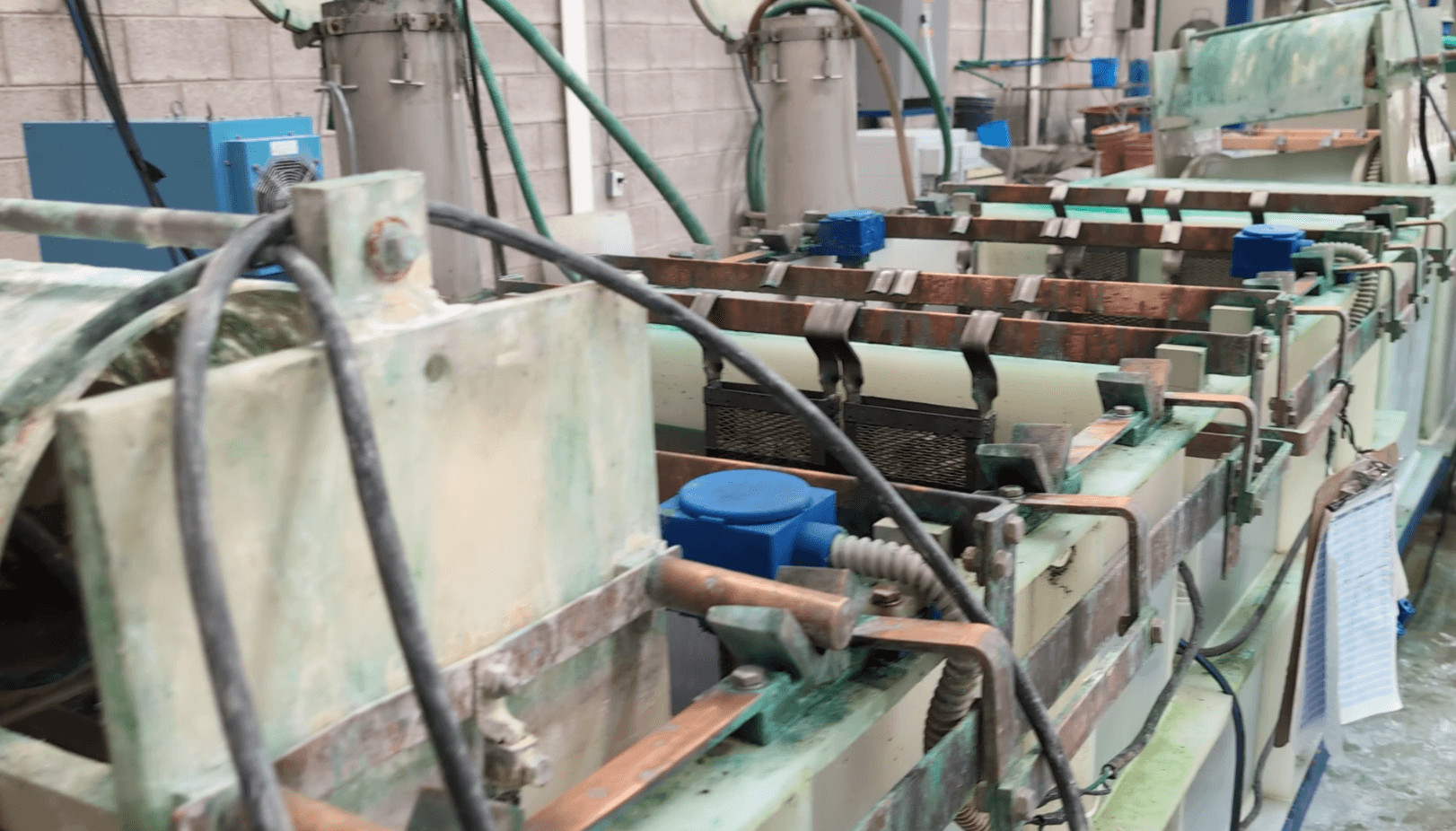 Machinery installation at Zincmaster