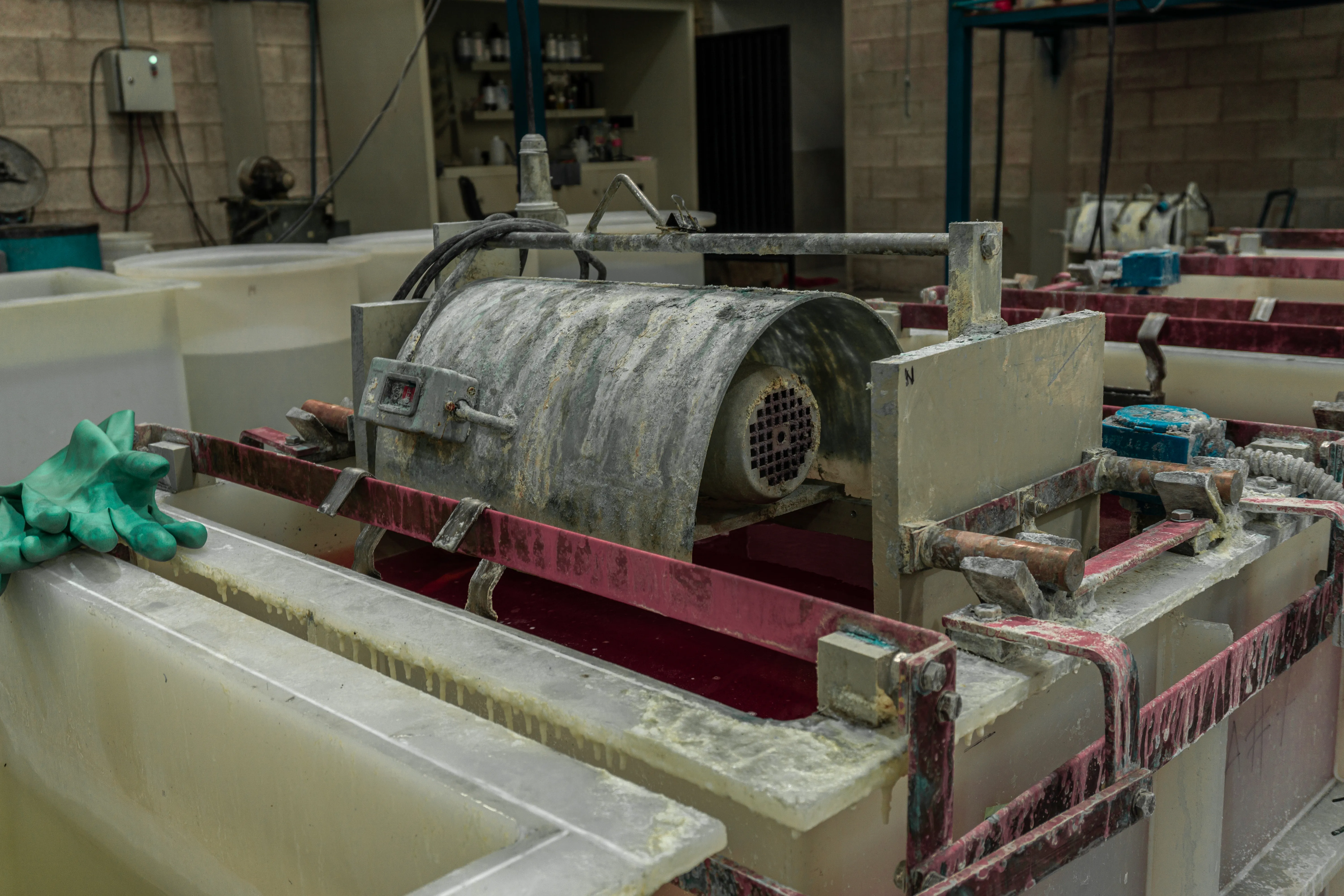 Zinc plating machinery for metalworking industry in Chihuahua